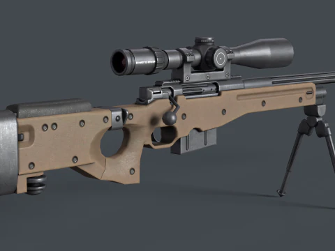 AWP - L115A3 Accuracy International Rifle 3D Model