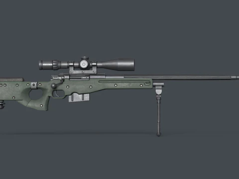 AWP - L115A3 Accuracy International Rifle 3D Model