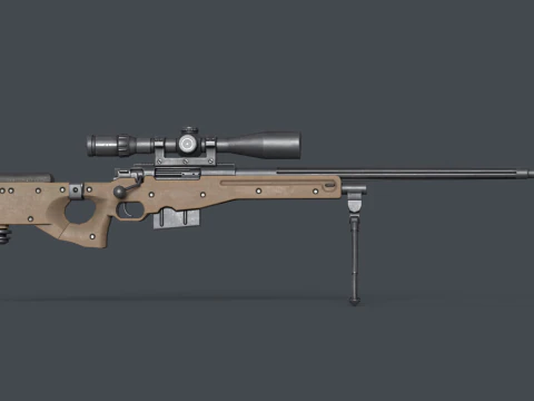 AWP - L115A3 Accuracy International Rifle 3D Model