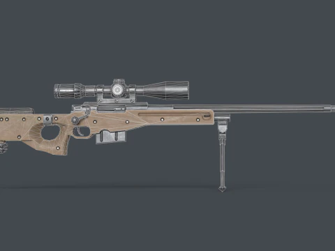 AWP - L115A3 Accuracy International Rifle 3D Model