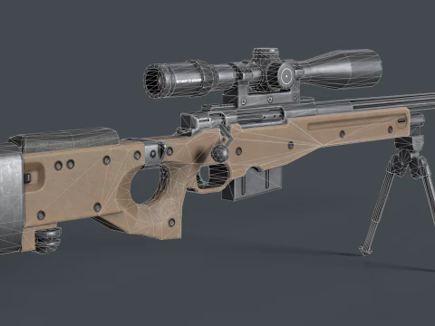 AWP - L115A3 Accuracy International Rifle 3D Model