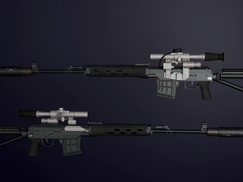SVD-K and SVD-S pack 3D Model