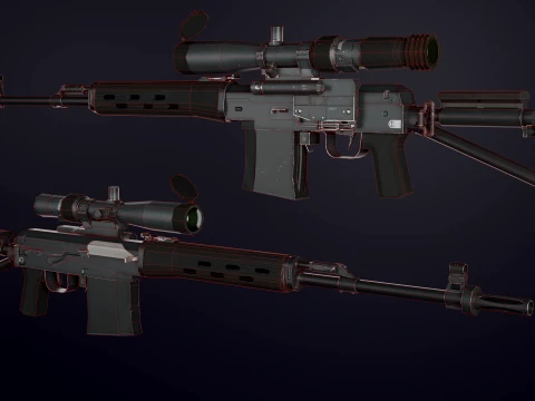 SVD-K and SVD-S pack 3D Model