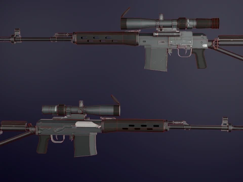 SVD-K and SVD-S pack 3D Model