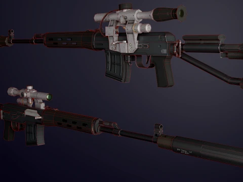 SVD-K and SVD-S pack 3D Model