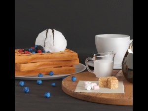 food set 001 3Dモデル