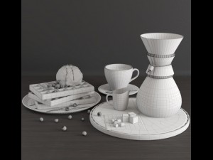 food set 001 3Dモデル