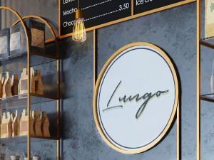 cafe lungo Modello 3D