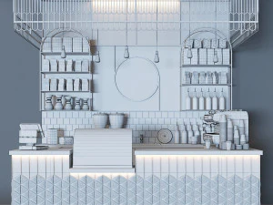 cafe lungo 3D Model