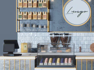 cafe lungo 3D Model