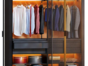 garde-robe Eracle sombre Modèle 3D