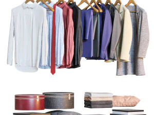 Kleiderschrank eracle dunkel 3D Modell