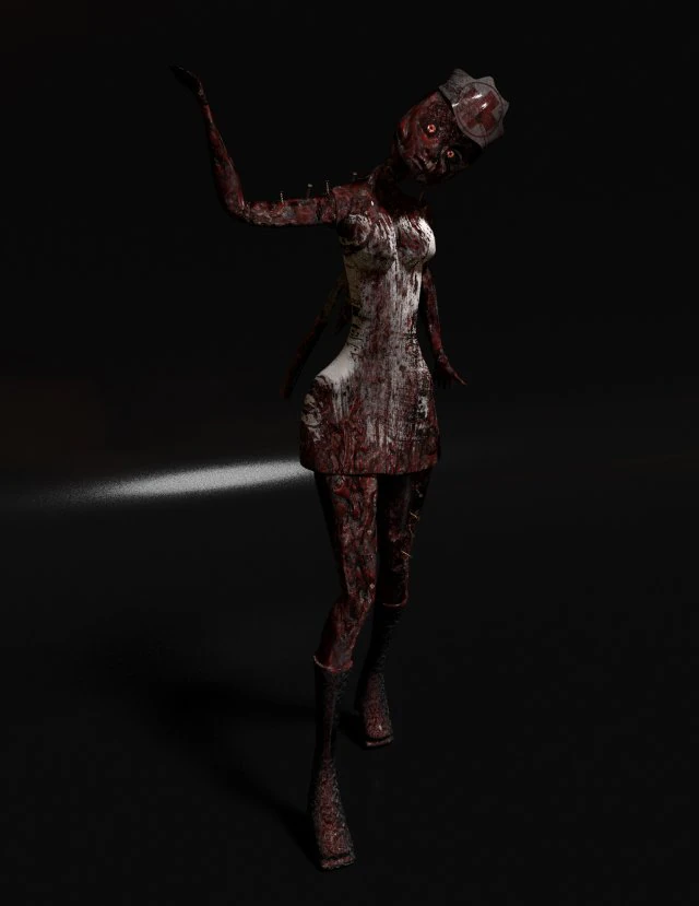 medical nurse 3D Model .c4d .max .obj .3ds .fbx .stl .blend 