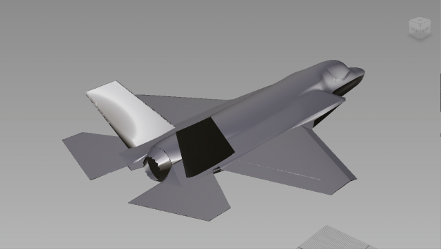 f-35 polygonal Model 3D .c4d .max .obj .3ds .fbx .stl .blend 