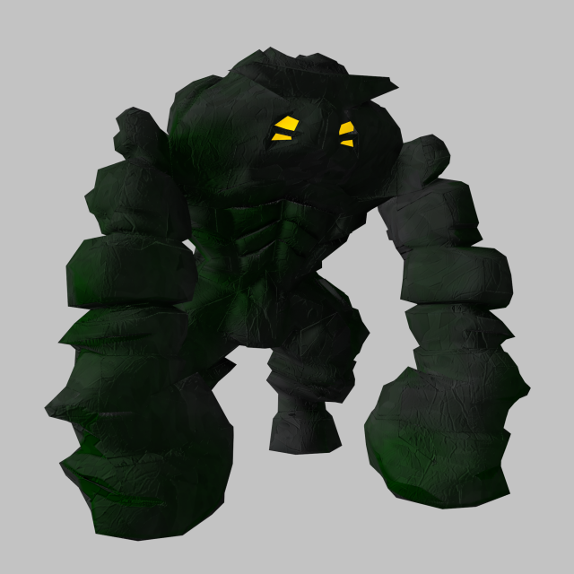 stone colossus 3D Model .c4d .max .obj .3ds .fbx .stl .blend 