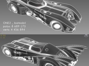 batmobil 1989 3D 模型