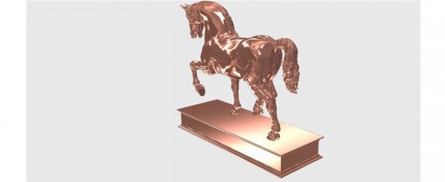 horse of leonardo 3D Print Model .c4d .max .obj .3ds .fbx .lwo .lw .lws