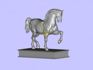 horse of leonardo 3D Baskı Modeli
