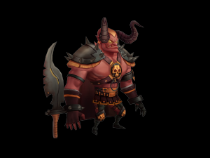 low poly demon lord 3Dモデル