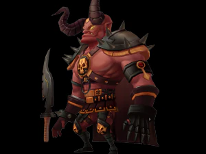 low poly demon lord 3D Model