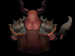 low poly demon lord 3D Model