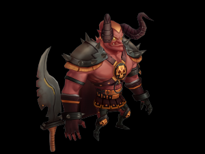 low poly demon lord 3Dモデル