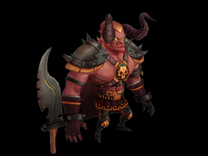low poly demon lord 3D Model