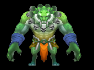 tiger monk 3Dモデル