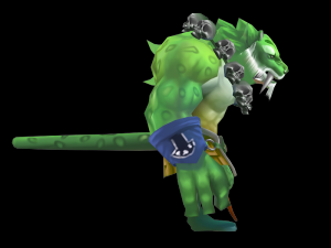 tiger monk 3Dモデル