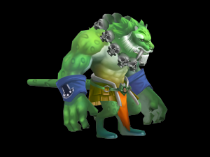 tiger monk 3Dモデル