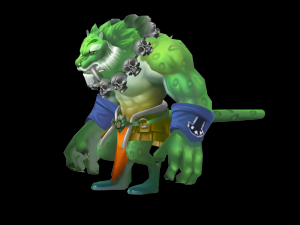 tiger monk 3Dモデル