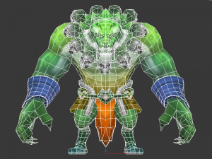 tiger monk 3Dモデル