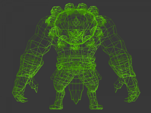tiger monk 3Dモデル