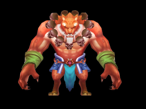 tiger monk 3Dモデル
