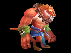 tiger monk 3Dモデル