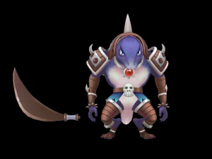 manusia kadal Model 3D