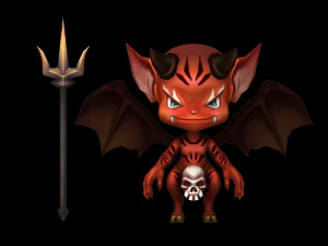 setan kecil Model 3D