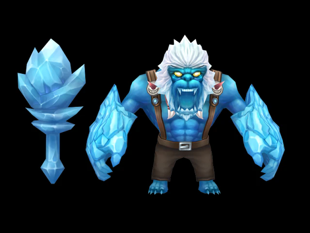 yeti monster 3D Model .c4d .max .obj .3ds .fbx .stl .blend 