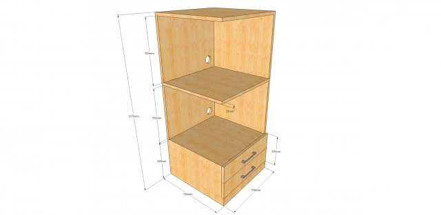 corner stand for printers 3D Model .c4d .max .obj .3ds .fbx .stl .blend 