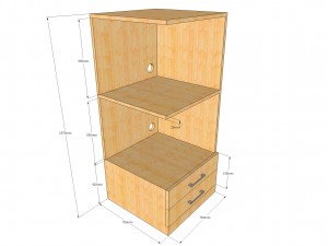corner stand for printers 3D Model