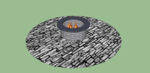 campfire place Modelo 3D .c4d .max .obj .3ds .fbx .stl .blend 