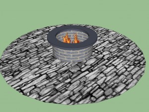 campfire place 3D Model