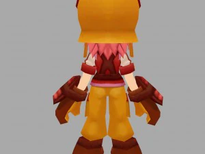 anime girl 3D Model