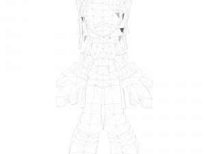 anime girl Modèle 3D