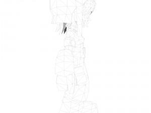 anime girl Modèle 3D