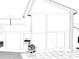 villa house 3D Model