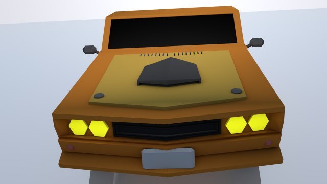 car low poly 3D 모델 .c4d .max .obj .3ds .fbx .stl .blend 