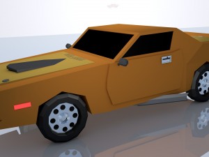car low poly 3D 모델