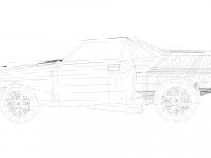 car low poly 3D 모델
