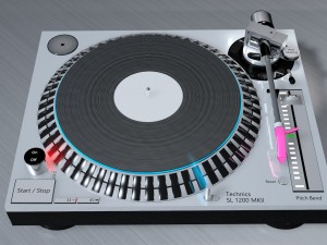 dj consol technics sl 1200 mk5 Model 3D
